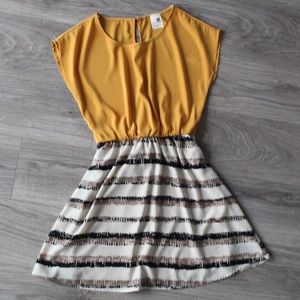 MUSTARD TOP DRESS